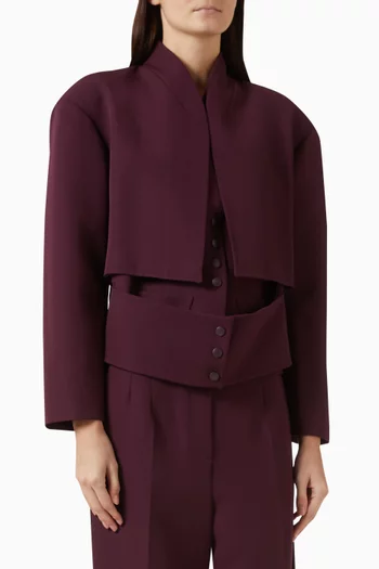 Textured Asymmetrical Jacket
