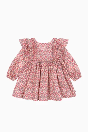 Evia Bow Dress in Cotton