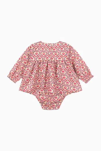 Evia Printed Romper in Organic-cotton