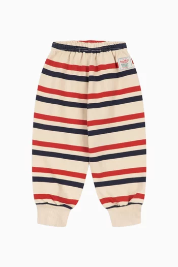 Lou Stripe Sweatpants in Cotton