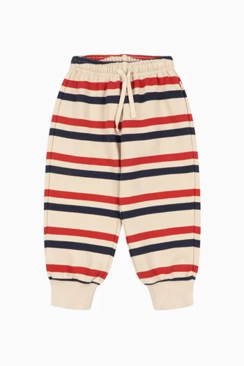 Lou Stripe Sweatpants in Cotton