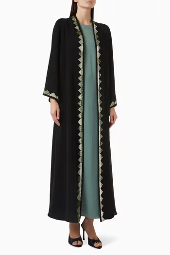 Sequin-embellished Abaya Set