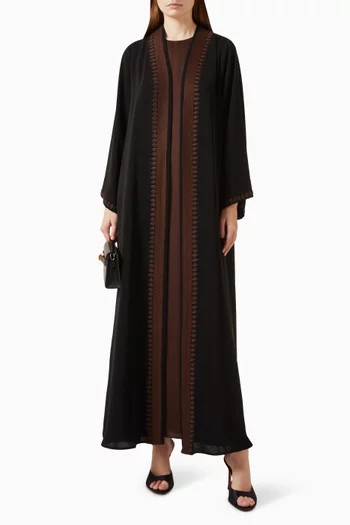 Embroidered Abaya Set