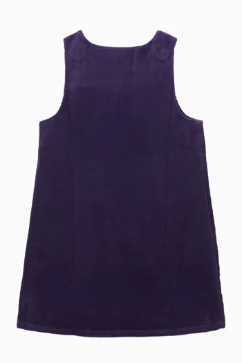 Polo Bear Dress in Cotton Corduroy
