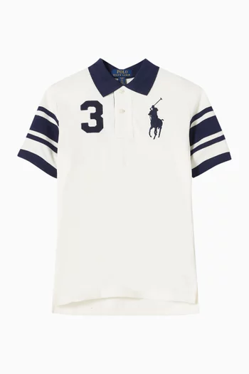 Big Pony Polo Shirt in Cotton Mesh