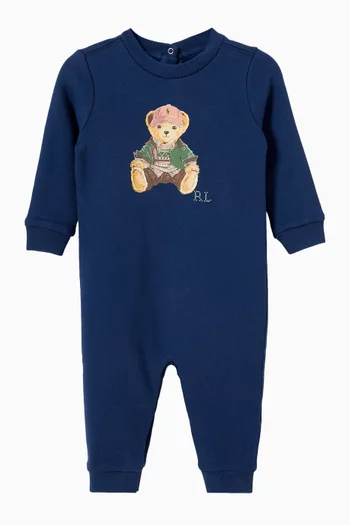 Polo Bear Romper in Cotton-blend