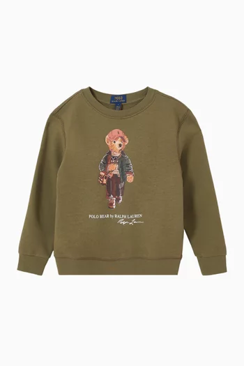 Polo Bear Sweatshirt in Fleece