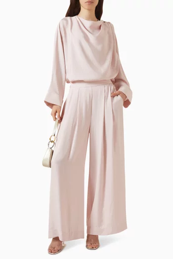 Top & Pants Set in Acetate