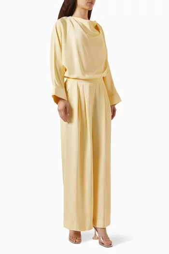 Top & Pants Set in Acetate