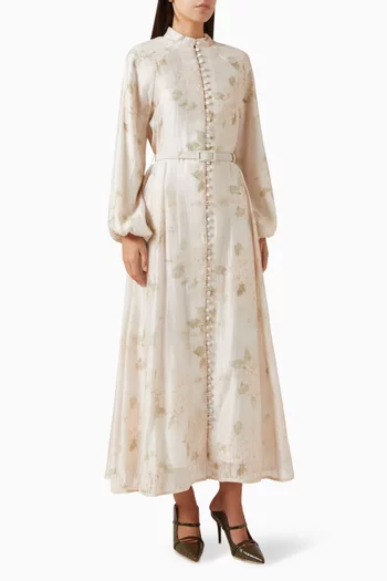 Belted Dress in Lyocell Blend
