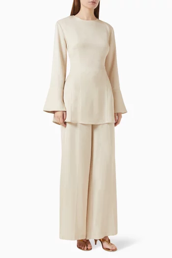 Top & Pants Set in Rayon Blend