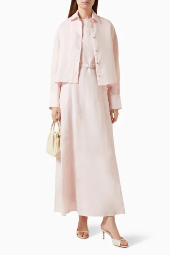 Shirt & Skirt Set in Linen