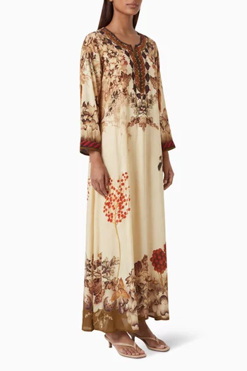 Fayette Kaftan in Bemberg Crepe