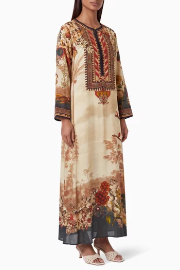 Zarah Kaftan in Bemberg Crepe