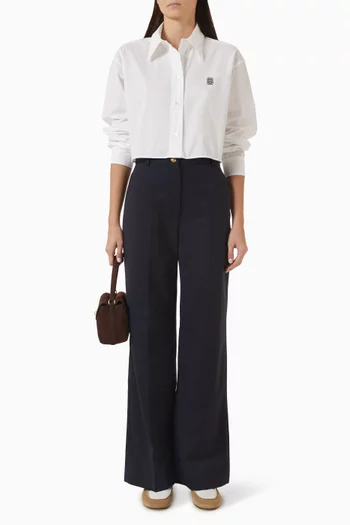 Theaneau Pinstripe Pants in Wool-blend