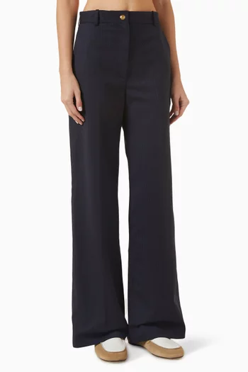 Theaneau Pinstripe Pants in Wool-blend