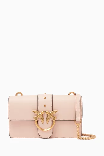Mini Love One Crossbody Bag in Smooth Leather
