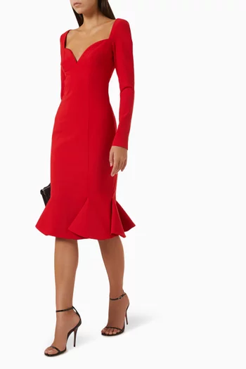 Opel Sweetheart Midi Dress