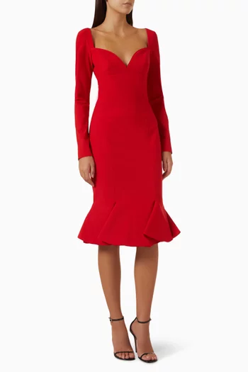 Opel Sweetheart Midi Dress