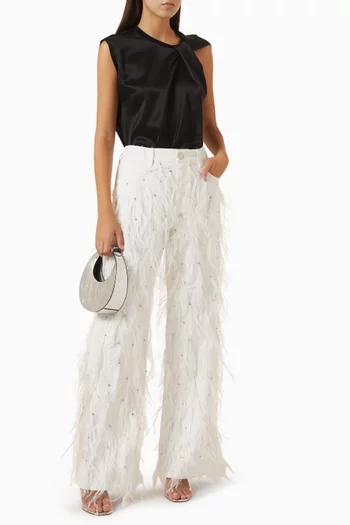 Tigra Wide-leg Pants in Cotton