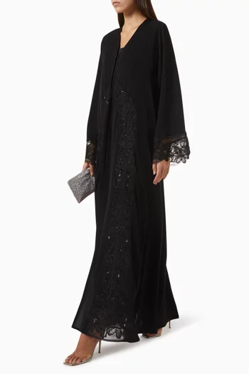 Embellished Abaya in Nida