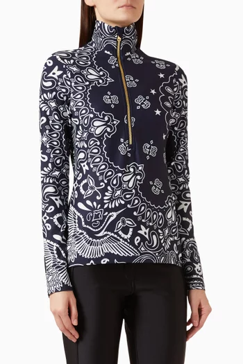 Bandana Paisley-print Ski Top