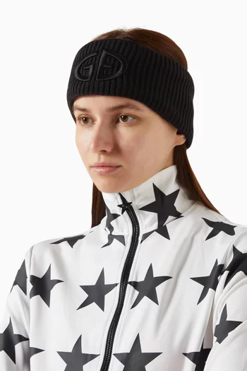 Warmth Logo-embroidered Headband in Wool-blend