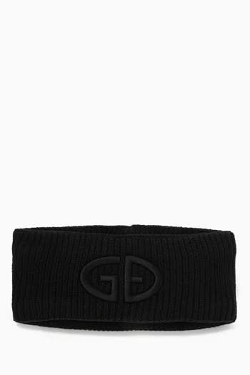 Warmth Logo-embroidered Headband in Wool-blend