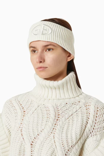 Warmth Logo-embroidered Headband in Wool-blend