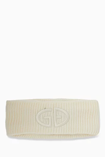Warmth Logo-embroidered Headband in Wool-blend