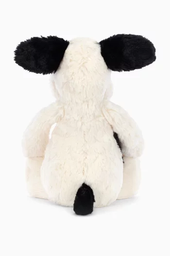 Small Bashful Black & Cream Puppy