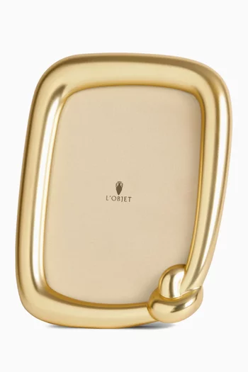 Knot Frame in Gold-plated Metal, 5 x 7"