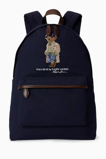Polo Bear Backpack in Canvas