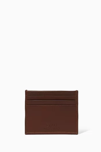 Polo Bear Card Case in Leather