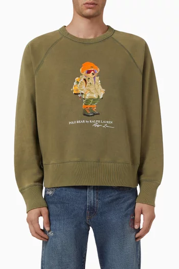 Polo Bear Sweatshirt in Cotton Blend
