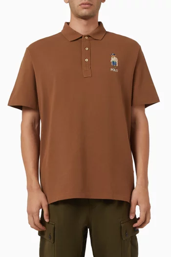 Polo Bear Polo Shirt in Cotton