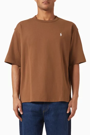 Crewneck T-shirt in Cotton Jersey