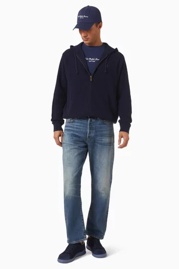 Rib-knit Hoodie