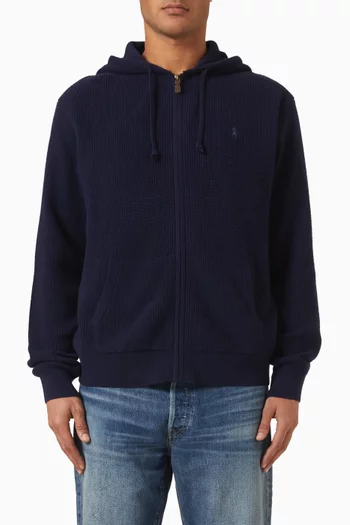 Rib-knit Hoodie