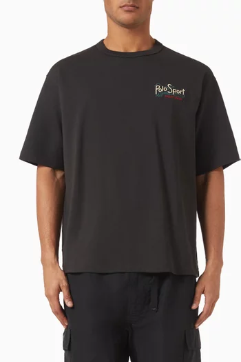 Embroidered T-shirt in Cotton