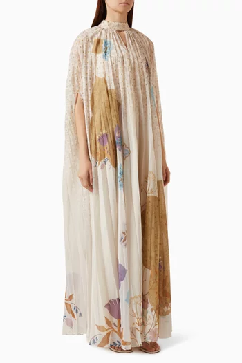 Soraya Printed Maxi Dress in Chiffon