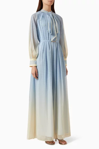 Shea Printed Maxi Dress in Chiffon