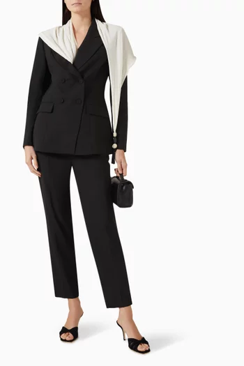 Double-breasted Suit Set