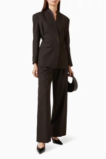 Pinstripe Hourglass Blazer