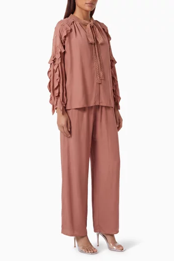 Annora Co-ord Set in Viscose-crepe