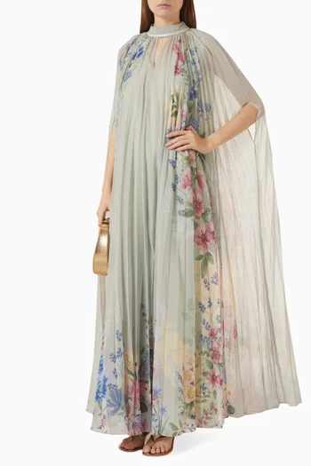 Nerina Printed Maxi Dress in Chiffon