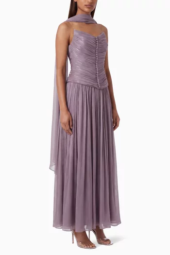 Gathered Strapless Dress