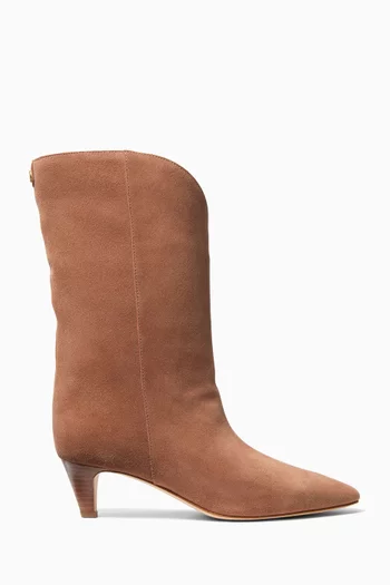 Daniela 50 Point-toe Boots in Suede
