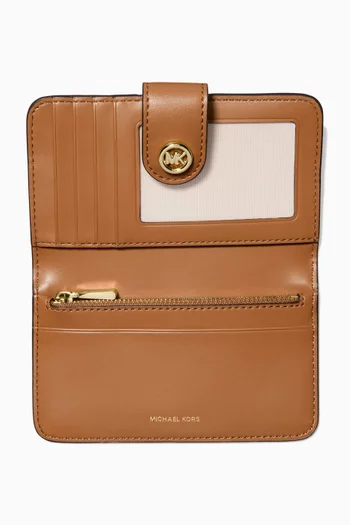 Medium Pop Charm Wallet in Monogram Canvas