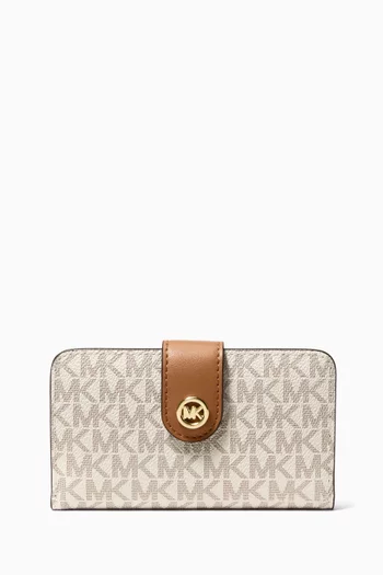 Medium Pop Charm Wallet in Monogram Canvas